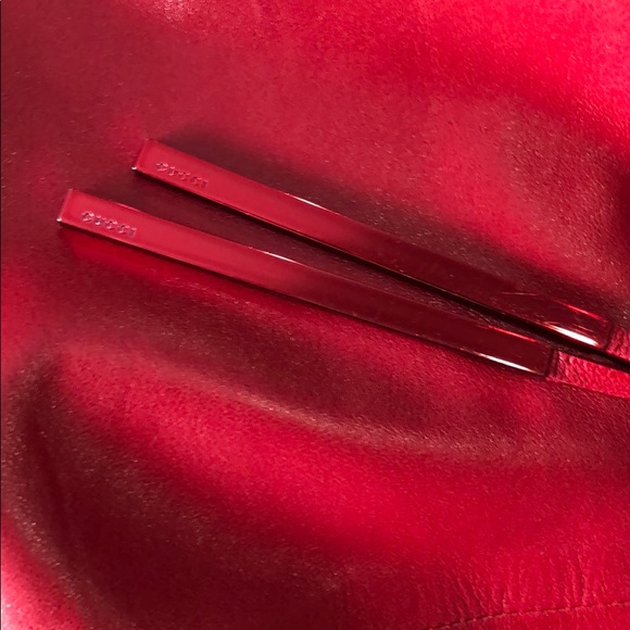 ⭐️HP🧜‍♀️ Gucci Red Leather Pencil Skirt  sz42 - Picture 7 of 7